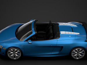 audi r8 v10 competitions spyder 2016 3D Model