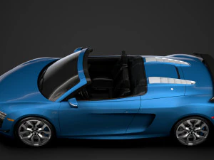 audi r8 v10 competitions spyder 2016 3D Model