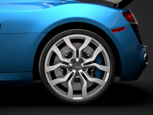 audi r8 v10 competitions spyder 2016 3D Model