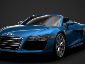 audi r8 v10 competitions spyder 2016 3D Model