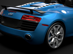 audi r8 v10 competitions spyder 2016 3D Model
