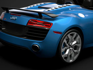 audi r8 v10 competitions spyder 2016 3D Model