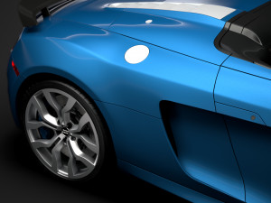 audi r8 v10 competitions spyder 2016 3D Model