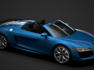 audi r8 v10 competitions spyder 2016 3D Model