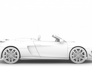 audi r8 v10 competitions spyder 2016 3D Model