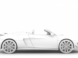 audi r8 v10 competitions spyder 2016 3D Model