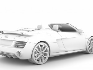 audi r8 v10 competitions spyder 2016 3D Model