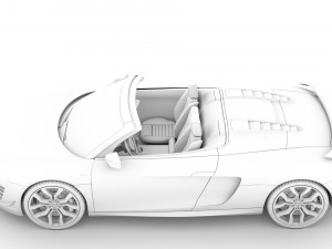 audi r8 v10 competitions spyder 2016 3D Model