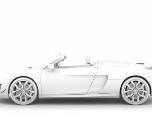 audi r8 v10 competitions spyder 2016 3D Model