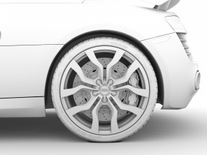 audi r8 v10 competitions spyder 2016 3D Model