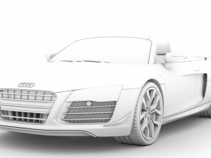 audi r8 v10 competitions spyder 2016 3D Model