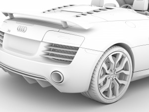audi r8 v10 competitions spyder 2016 3D Model