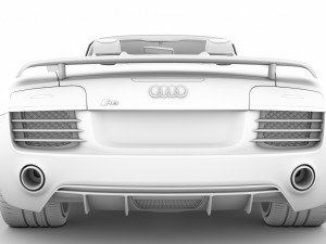 audi r8 v10 competitions spyder 2016 3D Model