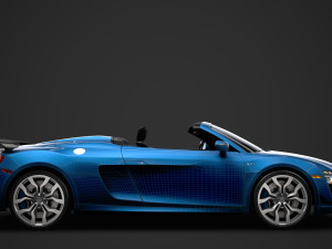 audi r8 v10 competitions spyder 2016 3D Model