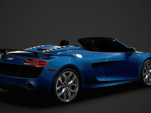 audi r8 v10 competitions spyder 2016 3D Model