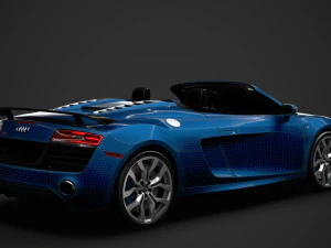 audi r8 v10 competitions spyder 2016 3D Model