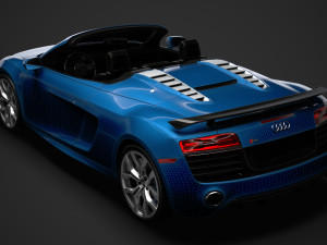 audi r8 v10 competitions spyder 2016 3D Model