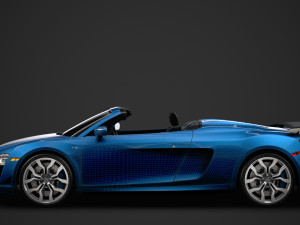 audi r8 v10 competitions spyder 2016 3D Model