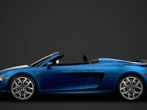audi r8 v10 competitions spyder 2016 3D Model