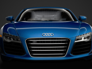 audi r8 v10 competitions spyder 2016 3D Model