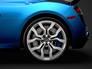 audi r8 v10 competitions spyder 2016 3D Model