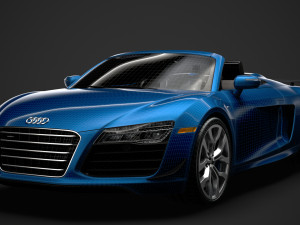 audi r8 v10 competitions spyder 2016 3D Model
