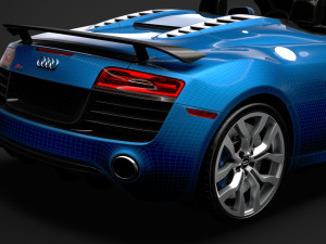 audi r8 v10 competitions spyder 2016 3D Model