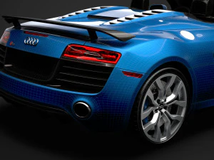 audi r8 v10 competitions spyder 2016 3D Model