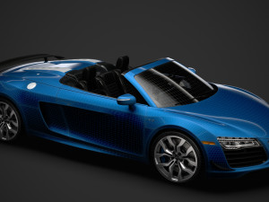 audi r8 v10 competitions spyder 2016 3D Model