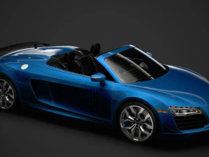 audi r8 v10 competitions spyder 2016 3D Model