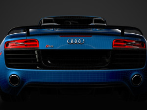 audi r8 v10 competitions spyder 2016 3D Model