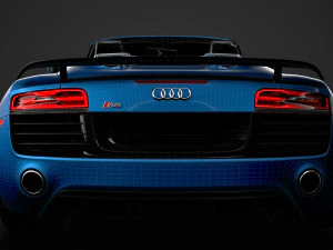 audi r8 v10 competitions spyder 2016 3D Model