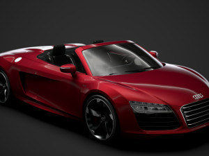 audi r8 v10 spyder 2016 3D Model