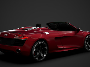 audi r8 v10 spyder 2016 Modèle 3D