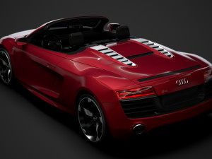 audi r8 v10 spyder 2016 Modèle 3D