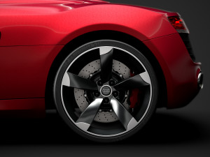audi r8 v10 spyder 2016 Modèle 3D