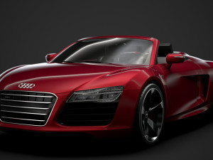 audi r8 v10 spyder 2016 Modèle 3D