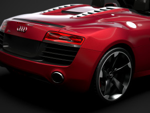 audi r8 v10 spyder 2016 Modèle 3D