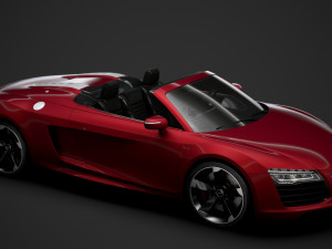 audi r8 v10 spyder 2016 Modèle 3D