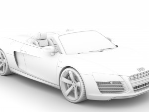 audi r8 v10 spyder 2016 Modèle 3D