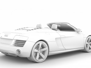 audi r8 v10 spyder 2016 Modèle 3D
