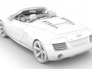 audi r8 v10 spyder 2016 Modèle 3D