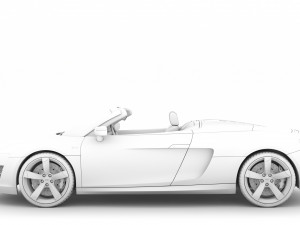 audi r8 v10 spyder 2016 Modèle 3D