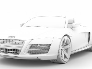 audi r8 v10 spyder 2016 Modèle 3D