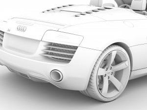 audi r8 v10 spyder 2016 Modèle 3D