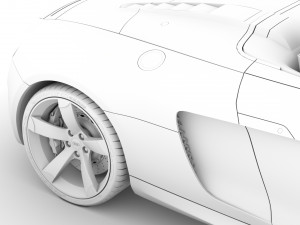 audi r8 v10 spyder 2016 Modèle 3D