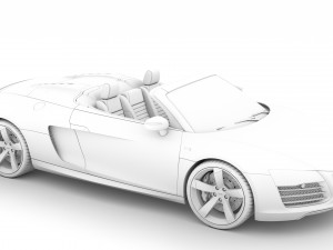 audi r8 v10 spyder 2016 Modèle 3D