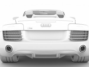 audi r8 v10 spyder 2016 Modèle 3D