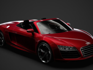 audi r8 v10 spyder 2016 Modèle 3D