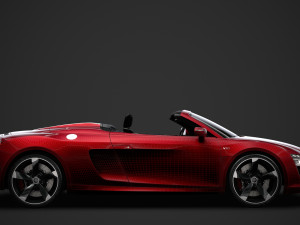 audi r8 v10 spyder 2016 Modèle 3D